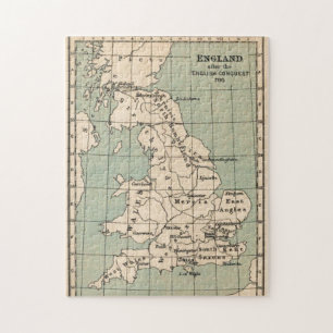 Alte England-Karte Vintage Vereinigtes Königreich Puzzle