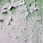 ALTE ENGLAND PEELING PAINT RUNDE WANDUHR