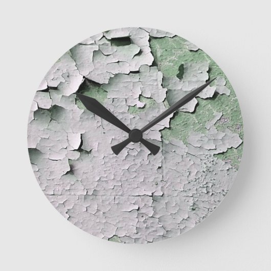 ALTE ENGLAND PEELING PAINT RUNDE WANDUHR (Vorderseite)