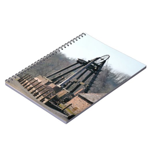 ALTE ENGLAND PITHEAD WINDING WHEEL NOTIZBLOCK (Linke Seite)