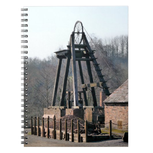 ALTE ENGLAND PITHEAD WINDING WHEEL NOTIZBLOCK (Vorderseite)