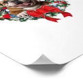 Alte englische Bulldog Weihnachtsfeier Dekoration  (Ecke)