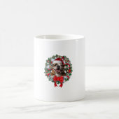 Alte englische Bulldog Weihnachtsfeier Dekoration  Kaffeetasse (Mittel)