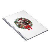 Alte englische Bulldog Weihnachtsfeier Dekoration  Notizblock (Rechte Seite)