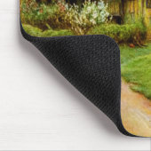 Alte englische Land-Hütte Mousepad (Ecke)
