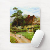 Alte englische Land-Hütte Mousepad (Mit Mouse)