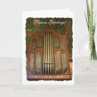 Alte englische Organ Weihnachtskarte Feiertagskarte