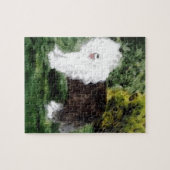 Alte englische Schäferhund-Malerei Puzzle (Horizontal)