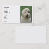 Alte englische Schäferhund-Visitenkarte Visitenkarte (Vorne/Hinten)