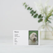 Alte englische Schäferhund-Visitenkarte Visitenkarte (Stehend Vorderseite)