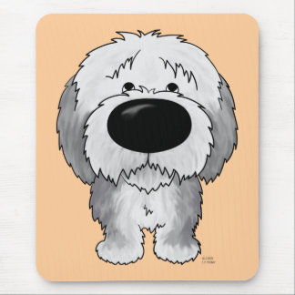 Alte englische Schäferhunde - große Nase und Mousepad