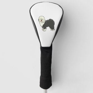 Alte englische Schafhündin, mein Freund Golf Headcover
