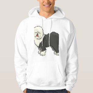 Alte englische Schafhündin, mein Freund Hoodie