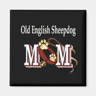 alte englische SHEEPDOG Mutter Magnet