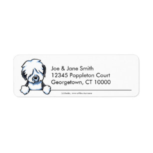 Alte englische Sheepdog sauber und einfach