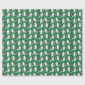 Alte englische Weihnachtsfeiertage Geschenkpapier (Flach)