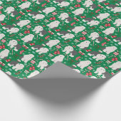 Alte englische Weihnachtsfeiertage Geschenkpapier (Ecke)