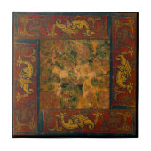 Alte Entwurfs-Vorlage eine von vier Fliese (Vorderseite)