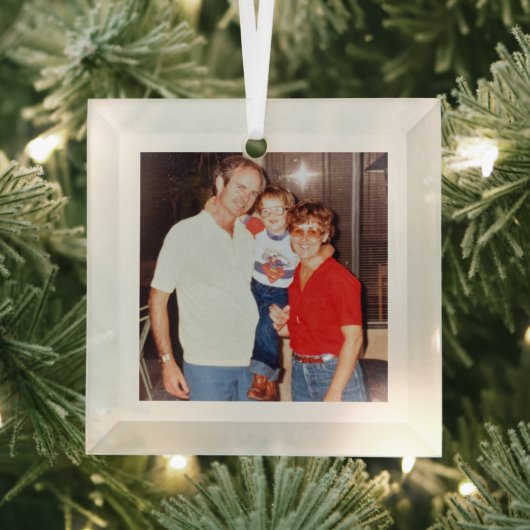 Alte Erinnerungen Foto behalten Ornament Aus Glas (Insitu)