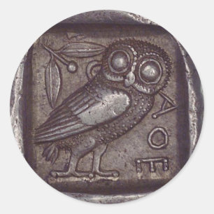 Alte Eukalyptusmünze Runder Aufkleber