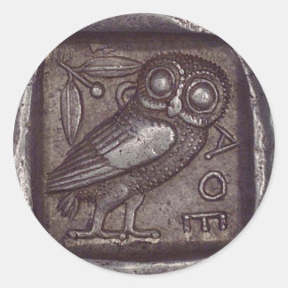 Alte Eukalyptusmünze Runder Aufkleber