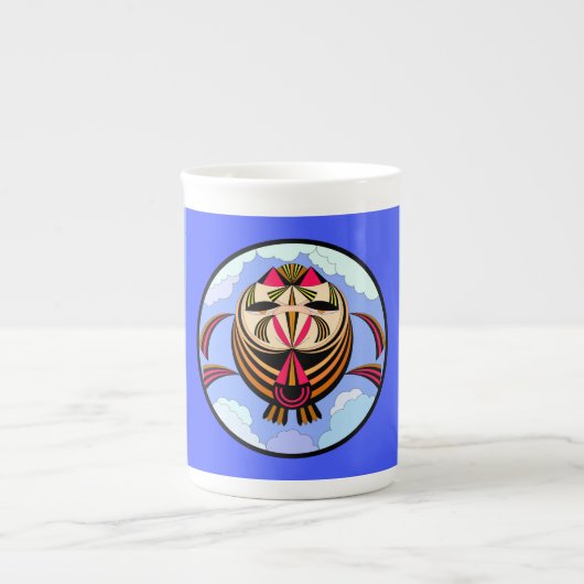 Alte Eule Kaffee/Tee Tasse (Vorderseite)