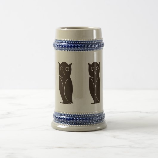 Alte Eule, Weiße Eule Bierglas (Mittel)