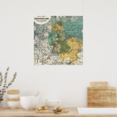 Alte Europakarte Poster (Küche)