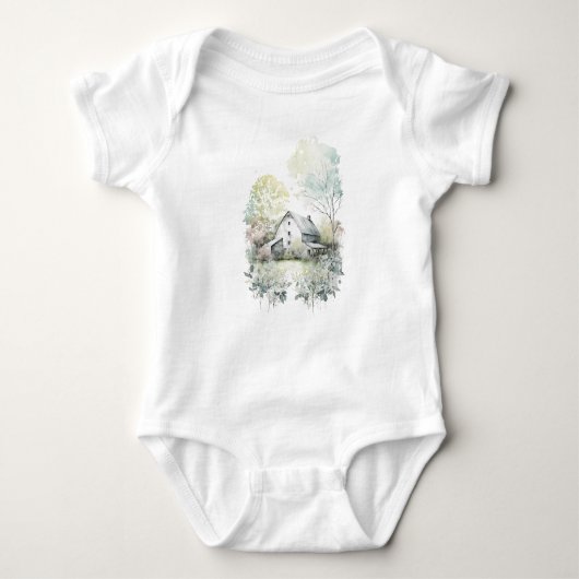 Alte Extravagante Barlandschaft Baby Strampler (Vorderseite)