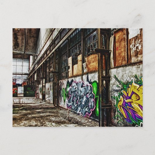 alte Fabrik Postkarte (Vorderseite)