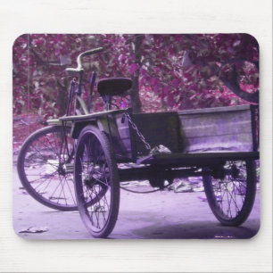 Alte Fahrrad-Mausunterlage Mousepad