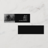 Alte Fahrrad-Visitenkarten Mini Visitenkarte (Vorne/Hinten)