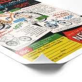 Alte Fahrradwerbung Fotodruck (Ecke)