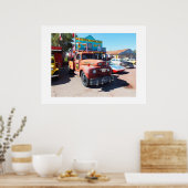 Alte Fahrzeuge in Seligman, Route 66 Poster (Küche)