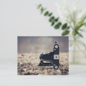 Alte Faltkamera Postkarte (Stehend Vorderseite)