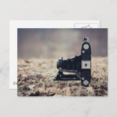 Alte Faltkamera Postkarte (Vorne/Hinten)