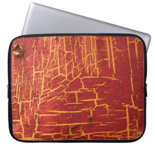 Alte Farbe auf einer Stahlplatte krummen. abstrakt Laptopschutzhülle