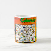 Alte farbenfrohe Tasse Colorado (Mittel)