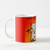 Alte farbenfrohe Tasse Colorado (Links)