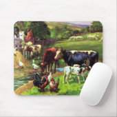 Alte Farm Mousepad (Mit Mouse)