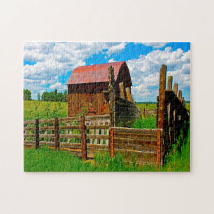 Alte Farm-Scheune Colorado. Puzzle