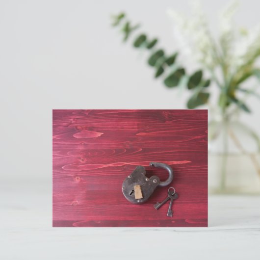 Alte Fashion Lock und Keys Postkarte (Stehend Vorderseite)