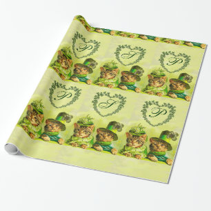 ALTE FASHION ST.PATRICK'S DAKATS HERZMONOGRAM GESCHENKPAPIER