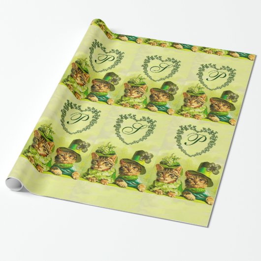 ALTE FASHION ST.PATRICK'S DAKATS HERZMONOGRAM GESCHENKPAPIER (Ungerollt)