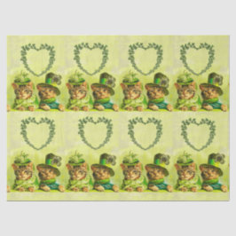 ALTE FASHION ST.PATRICK'S DAKATS HERZMONOGRAM SEIDENPAPIER