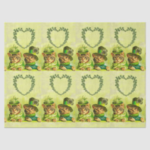 ALTE FASHION ST.PATRICK'S DAKATS HERZMONOGRAM SEIDENPAPIER