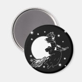 Alte Fashonhexe Magnet (Vorderseite/Rückseite)