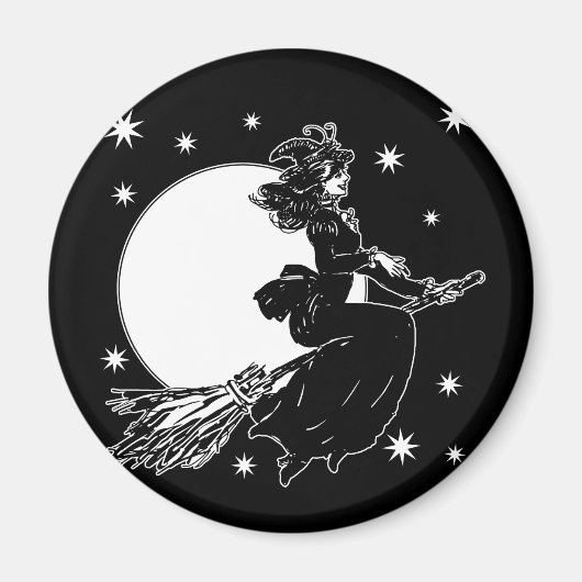 Alte Fashonhexe Magnet (Vorne)