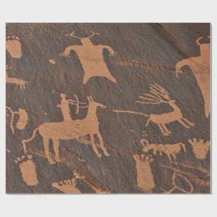 Alte Felsgravuren Newspaper Rock Native American Geschenkpapier