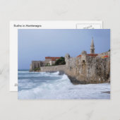 Alte Festung Budva in Montenegro Postkarte (Vorne/Hinten)